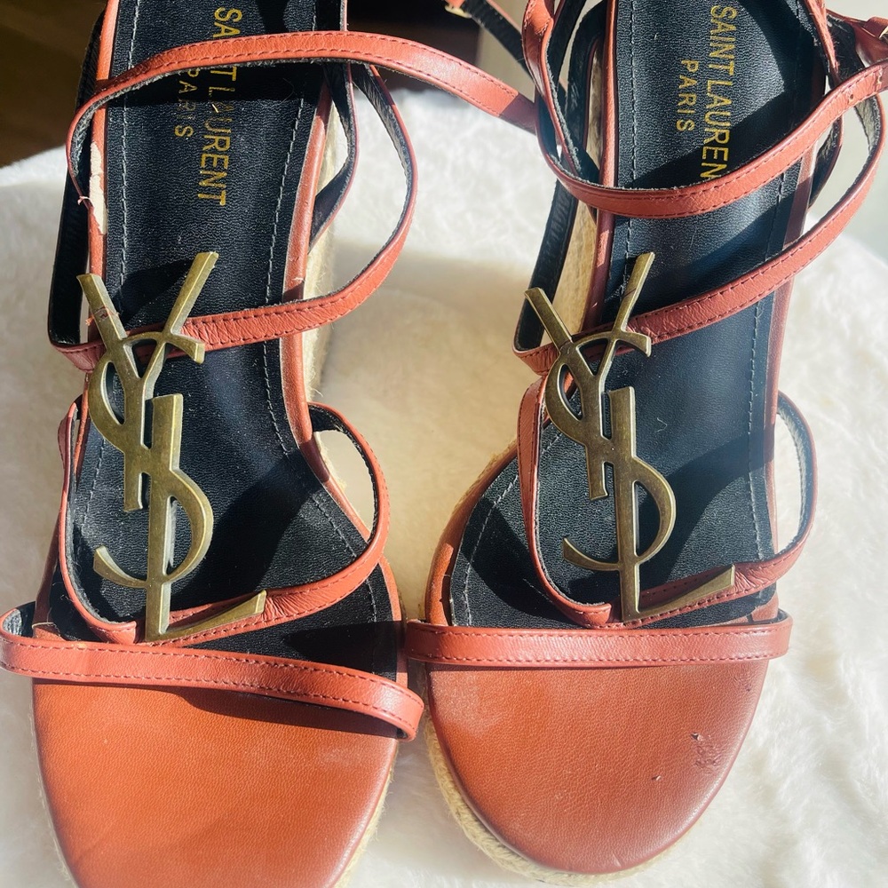 CASSANDRA’WEDGE SANDALS by YSL